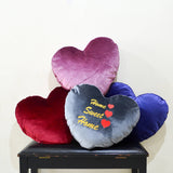 Personalised Heart Shape Pillow with Removable Cover