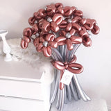 Rose Gold Elegant Balloon Flower Bouquet