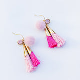 Pink Takeaway Tassel Earring