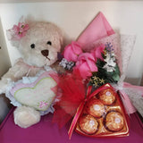 Sweet Bear, Ferrero Rocher, Mini Soap Roses Bouquet (Klang Valley Delivery)