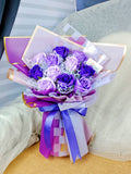 Purple Soap Roses Bouquets (Artificial Flower) | (Klang Valley Delivery Only)