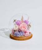 Sweet Ending Flower Bell Jar  (Preserved Flower) (Klang Valley Delivery)