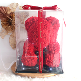 Teddy Red Rose Bear Soap Flower (Klang Valley Delivery)