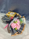 3 Stalks Soap Roses With Ferrero Rocher (Artificial Flower) | (Klang Valley Delivery Only)