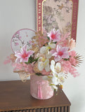 CNY 2024  Pink CheongSam Flower Box (Artificial Flower) (Klang Valley Delivery)