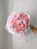 Artificial Flower Pink soap rose bouquet (Klang Valley Delivery)