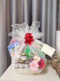 'Mother's Day 2024' Bird Nest Healthy Basket with Fresh Flowers Arrangement (Ipoh Delivery Only)