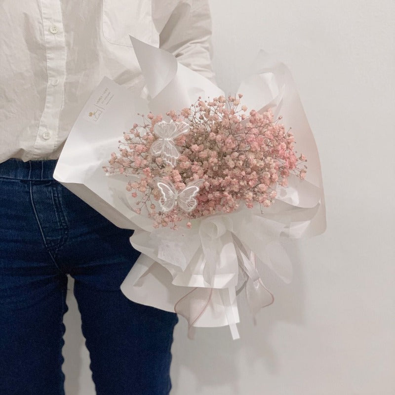 V2023 Galaxy Baby Breath Bouquet( Fresh Flower ) (Johor Bahru Delivery Giftr Malaysia's
