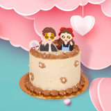 6 Inch Vintage Couple Cake (Klang Valley Delivery)