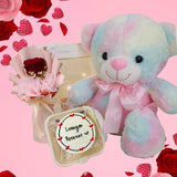 Valentine's Day 2023 Memorable Gift with Tasty Bento Cake (Artificial Flower) (Penang Delivery Only)