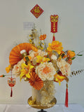 CNY 2024 Prosperity Artificial Flower Arrangement Box (Large) | (Klang Valley Delivery )