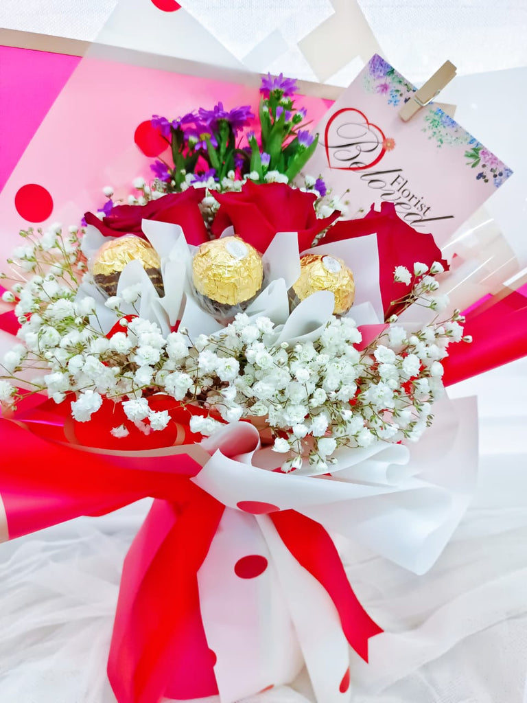 Fresh Red Roses Hand Bouquet (Klang Valley Delivery) | Giftr - Malaysia ...