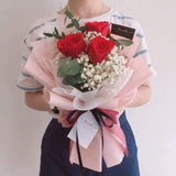 V2023 I Love You Bouquet ( Fresh Flower ) (Johor Bahru Delivery)