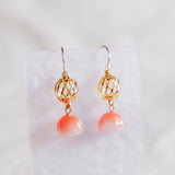 CNY 2024 Blooming Prosperous Lantern Flower Gold Earring (Nationwide Delivery)