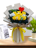 Yellow Soap Rose Bouquet Artificial Flower (Klang Valley Delivery)