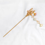 Oriental Rabbit Clover Gingko Hair Pin (Nationwide Delivery) - CNY Hampers & Gifts 2025