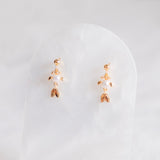 CNY 2024 Blooming Prosperous Gold Fish Pearl Gold Earring (Nationwide Delivery)