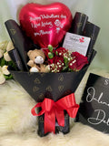 Perfection Flower Bouquet with Small Bear (Penang Delivery Only)