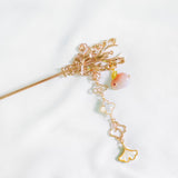 Oriental Rabbit Clover Gingko Hair Pin (Nationwide Delivery) - CNY Hampers & Gifts 2025