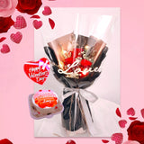 Valentine's Day 2023 Just 4 U Bouquet with Tasty Bento Cake (Fresh Flower) (Penang Delivery Only)