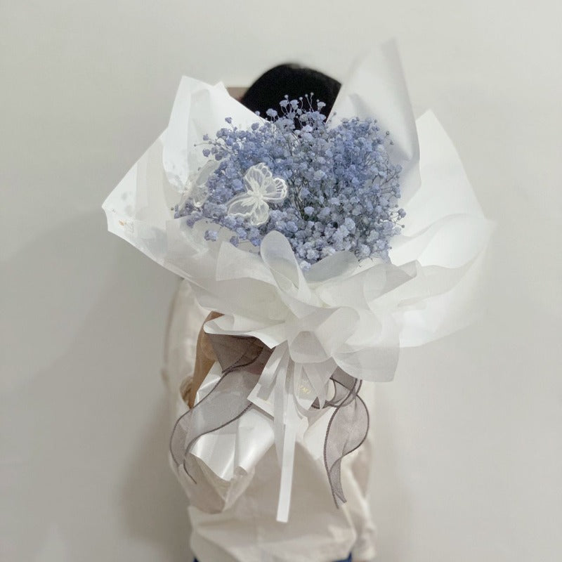 V2023 Galaxy Baby Breath Bouquet( Fresh Flower ) (Johor Bahru Delivery