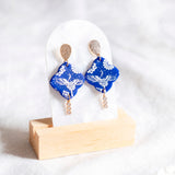 Royal Blue Phoenix Handmade Polymer Clay Earring Chinese New Year 2024 | (Nationwide Delivery)