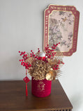 Chinese New Year 2024 Decor Fortune Cat  (Artificial Flower) (Klang Valley Delivery)