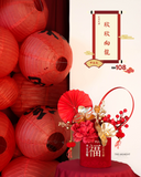 Chinese New Year Hampers & Flowers Set B - 欣欣向龍 (Kuching Delivery)