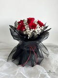 Scentales Snowy Red Rose Flower Bouquet (Johor Bahru Delivery)