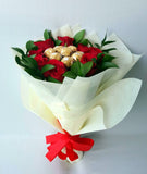 I Love You Red Roses and Chocolate Bouquet