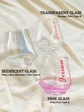 Double Joy | Personalized Hexagon Glass Cup (Klang Valley Delivery)