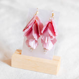 Blooming Blush The Pink Petal The Falling Petal Handmade Polymer Clay Earring | (Nationwide Delivery) - Valentine's Day Flowers & Gifts 2025