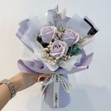 QiXi Aurora Rosey Artificial Soap Flower Bouquet (Johor Bahru Delivery Only)