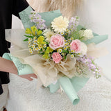 QiXi Camellia Mix Flower Bouquet (Johor Bahru Delivery Only)