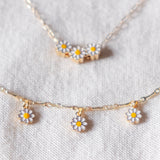 Daisy Dream Gold Necklace Bracelet Set (Nationwide Delivery)