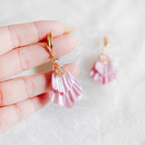 Blooming Blush The Pink Petal CZ Flower Handmade Polymer Clay Earring | (Nationwide Delivery) - Valentine's Day Flowers & Gifts 2025