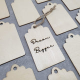 Personalized Name Tag with laser engraving
