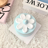 Blue Daisy Cake
