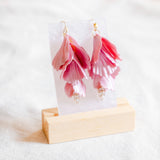 Blooming Blush The Pink Petal The Falling Petal Handmade Polymer Clay Earring | (Nationwide Delivery) - Valentine's Day Flowers & Gifts 2025