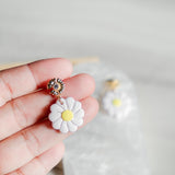 Dazzling Daisies Flower Dangling Handmade Polymer Clay Earring | (Nationwide Delivery)