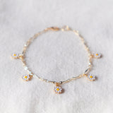 Daisy Dream Gold Necklace Bracelet Set (Nationwide Delivery)