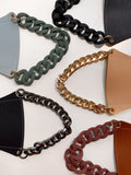 Leather Cup Sleeve Holder with Chain