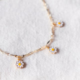 Daisy Dream Gold Necklace Bracelet Set (Nationwide Delivery)