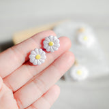 Dazzling Daisies Flower Stud Handmade Polymer Clay Earring | (Nationwide Delivery)