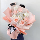 QiXi Emilia Artificial Soap Flower Bouquet (Johor Bahru Delivery Only)