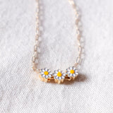 Daisy Dream Gold Necklace Bracelet Set (Nationwide Delivery)