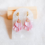 Blooming Blush The Pink Petal CZ Flower Handmade Polymer Clay Earring | (Nationwide Delivery) - Valentine's Day Flowers & Gifts 2025