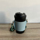 Leather Cup Sleeve Holder with Chain