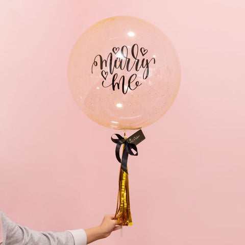 Classic glitter 24" Bubble Balloon