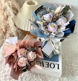 QiXi Aurora Rosey Artificial Soap Flower Bouquet (Johor Bahru Delivery Only)